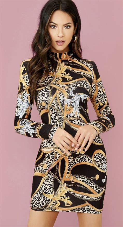 versace inspired dress buy|versace cute dresses.